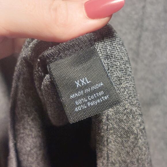 Marc Anthony Men's Gray Single Pocket XXL Long Sleeve Button Up Shirt - Picture 3 of 5